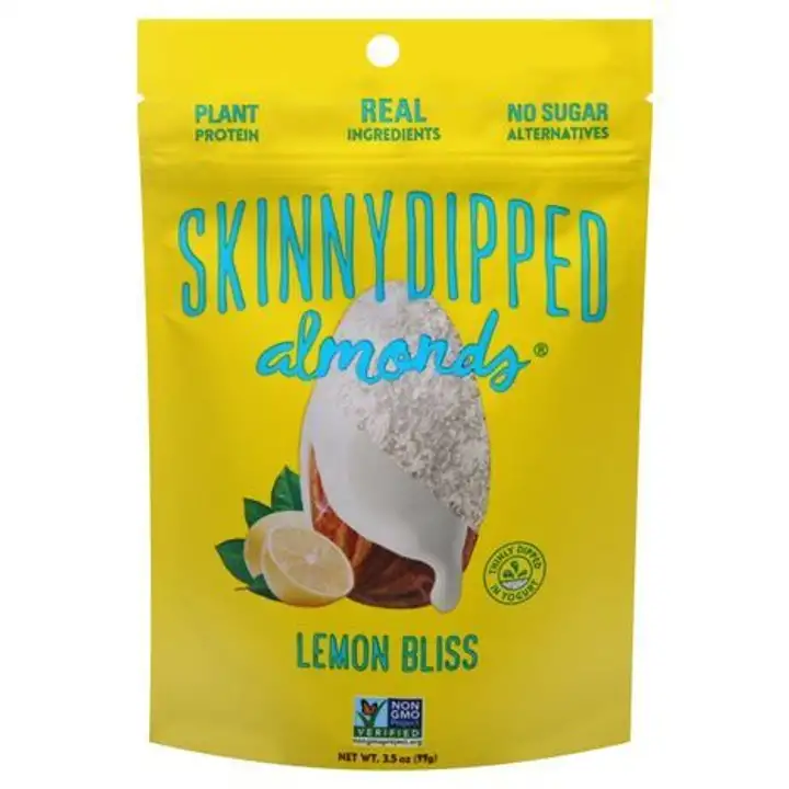 Order Skinny Dipped Almonds, Lemon Bliss - 3.5 Ounces food online from Whole Foods Co-Op Denfeld store, Duluth on bringmethat.com