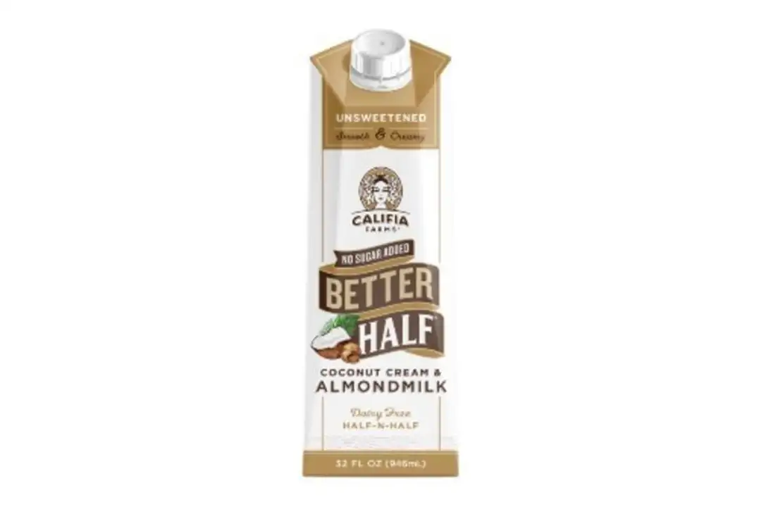 Order Califia Farms Better Half, Coconut Cream & Almondmilk, Unsweetened - 32 Ounces food online from Whole Foods Co-Op Denfeld store, Duluth on bringmethat.com