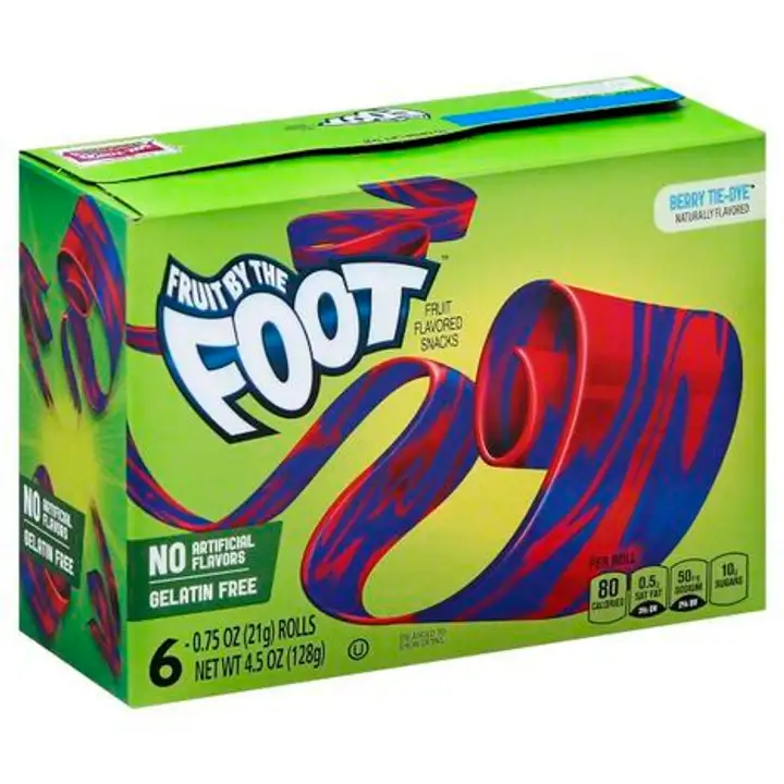 Order Fruit by the Foot Fruit Flavored Snacks, Berry Tie-Dye - 6 Each food online from Holiday farms store, Roslyn Heights on bringmethat.com