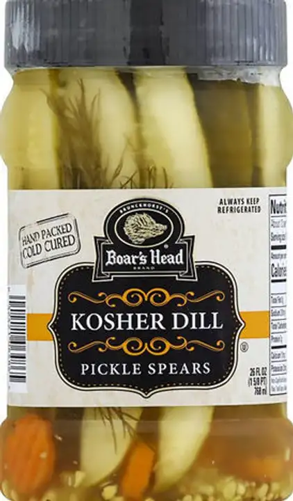 Order Boar's Head® Kosher Dill Pickles - 26 Ounces food online from Novato Harvest Market store, Novato on bringmethat.com