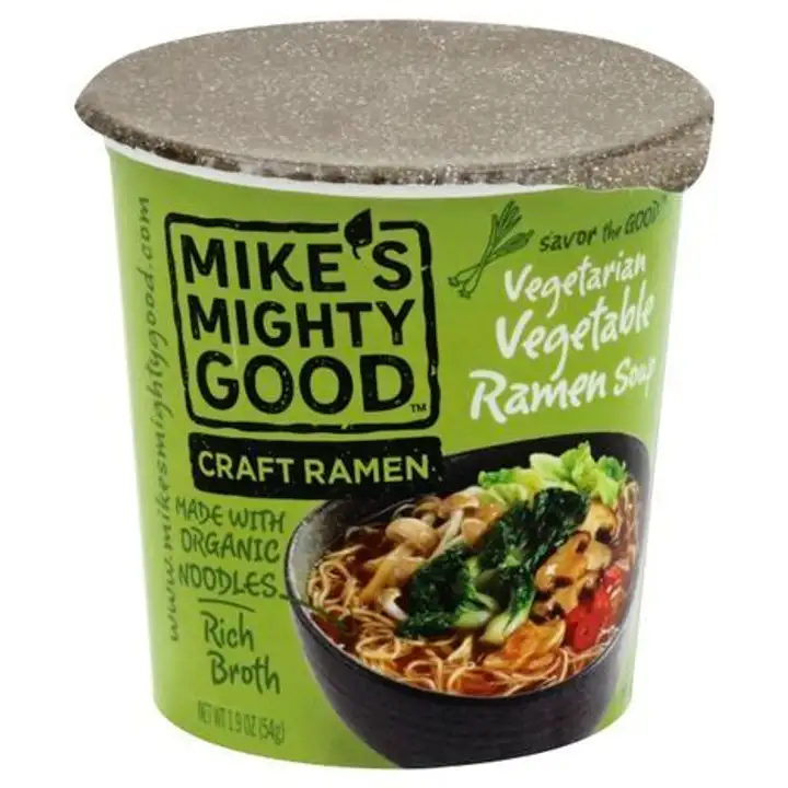 Order Mikes Mighty Good Craft Ramen Ramen Soup, Vegetarian Vegetable - 1.9 Ounces food online from Whole Foods Co-Op Denfeld store, Duluth on bringmethat.com