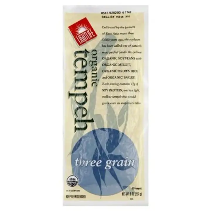 Order Lightlife Tempeh, Organic, Three Grain - 8 Ounces food online from Whole Foods Co-Op Denfeld store, Duluth on bringmethat.com