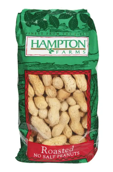 Order Hampton Farms Peanuts, Roasted, No Salt - 10 Ounces food online from Holiday farms store, Roslyn Heights on bringmethat.com