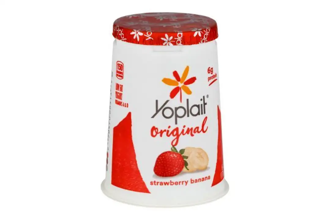 Order Yoplait Original Yogurt, Low Fat, Strawberry Banana - 6 Ounces food online from Fligner Market store, Lorain on bringmethat.com
