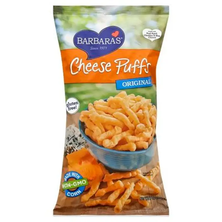 Order Barbaras Cheese Puffs, Original - 7 Ounces food online from Holiday farms store, Roslyn Heights on bringmethat.com