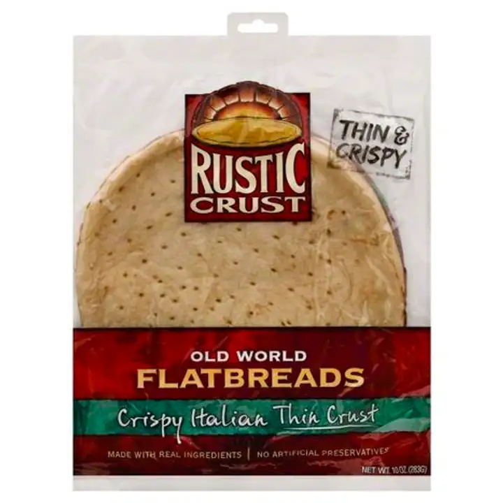 Order Rustic Crust Flatbreads, Thin Crust, Crispy Italian - 10 Ounces food online from Whole Foods Co-Op Denfeld store, Duluth on bringmethat.com