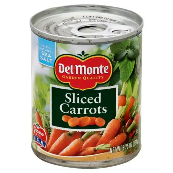Order Del Monte Carrots, Sliced - 8 Ounces food online from Holiday farms store, Roslyn Heights on bringmethat.com