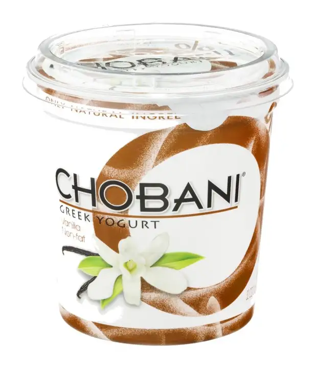 Order Chobani Yogurt, Greek, Non-Fat, Blended with Vanilla - 32 Ounces food online from Holiday farms store, Roslyn Heights on bringmethat.com