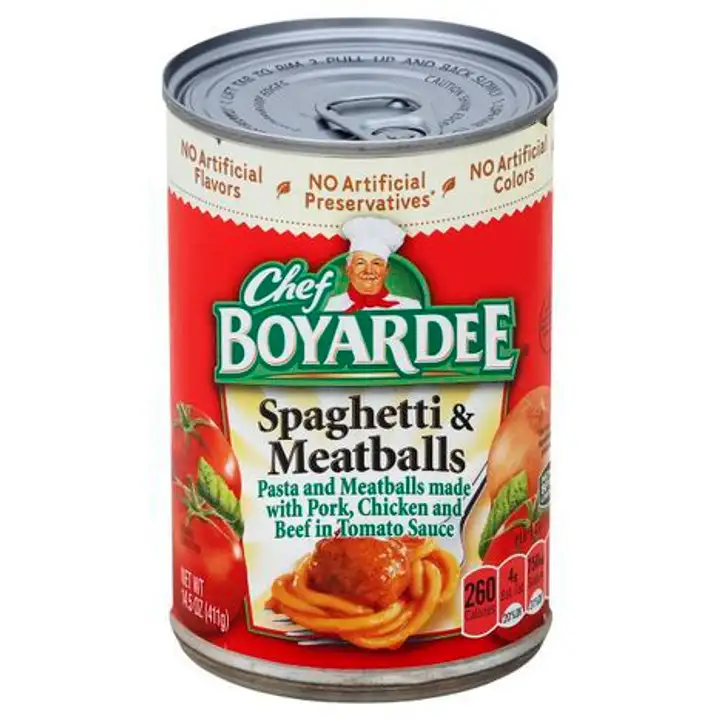 Order Chef Boyardee Spaghetti & Meatballs - 15 Ounces food online from Fligner Market store, Lorain on bringmethat.com