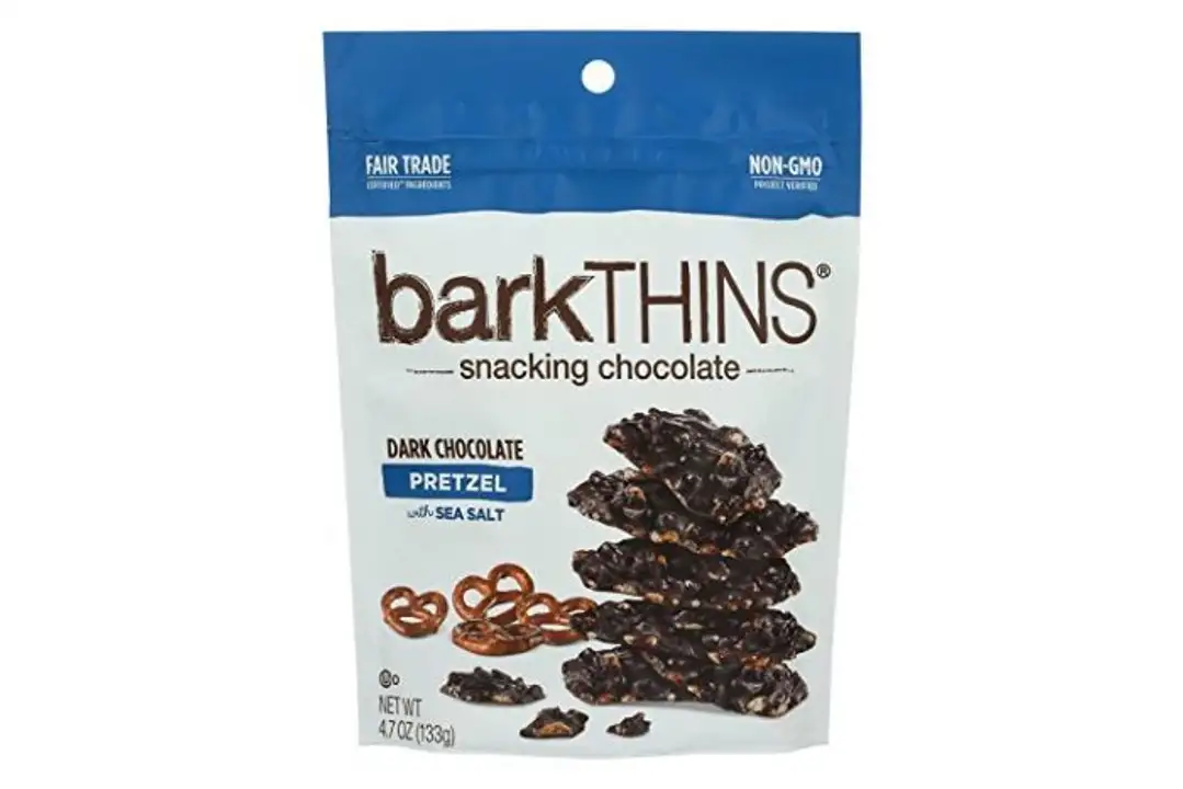Order BarkThins Snacking Chocolate, Dark Chocolate, Pretzel with Sea Salt - 4.7 Ounces food online from Holiday farms store, Roslyn Heights on bringmethat.com