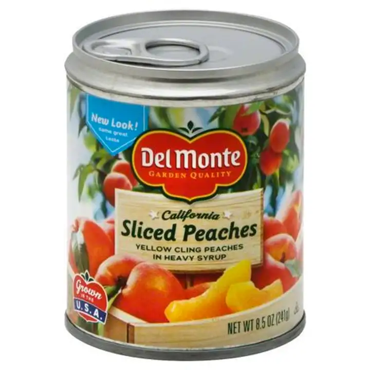 Order Del Monte Peaches, California, Sliced - 8.5 Ounces food online from Novato Harvest Market store, Novato on bringmethat.com