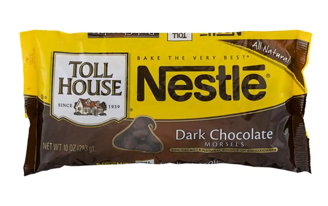 Order Toll House Dark Chocolate Morsels, 53% Cacao - 10 Ounces food online from Novato Harvest Market store, Novato on bringmethat.com