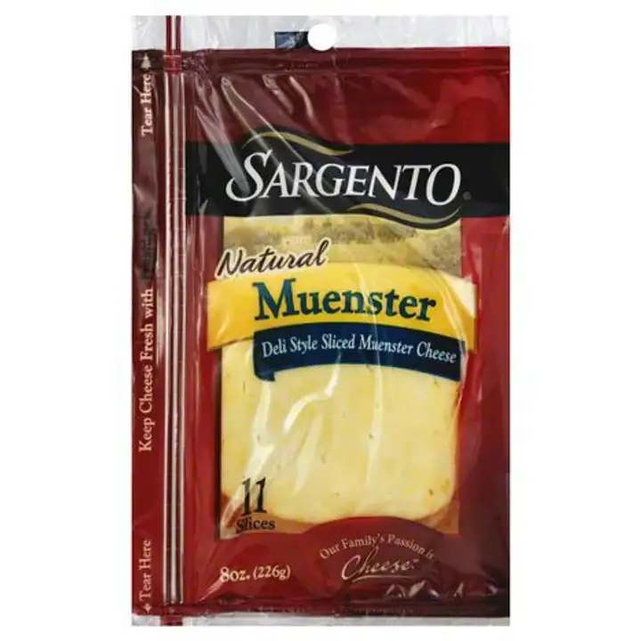 Order Sargento Cheese, Natural, Muenster, Slices - 8 Ounces food online from Holiday farms store, Roslyn Heights on bringmethat.com
