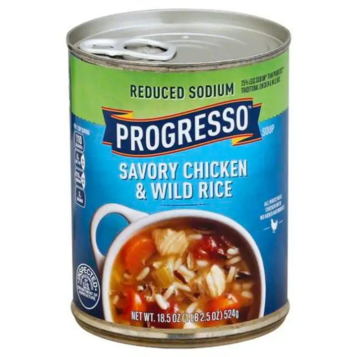 Order Progresso Reduced Sodium Soup, Savory Chicken & Wild Rice - 18.5 Ounces food online from Novato Harvest Market store, Novato on bringmethat.com