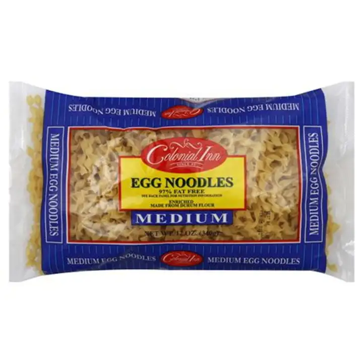 Order Colonial Inn Egg Noodles, Medium - 12 Ounces food online from Fligner Market store, Lorain on bringmethat.com