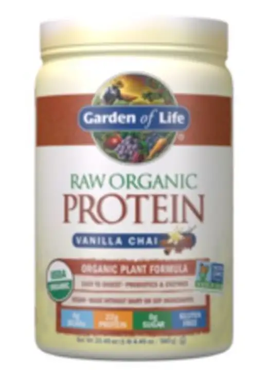 Order Garden of Life Raw Organic Protein, Organic Plant Formula, Vanilla Chai - 22 Ounces food online from Whole Foods Co-Op Denfeld store, Duluth on bringmethat.com