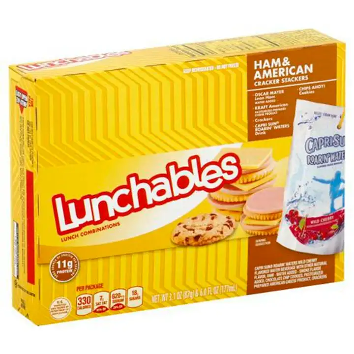 Order Lunchables Lunch Combinations, Ham & American, Cracker Stackers - 9.1 Ounces food online from Novato Harvest Market store, Novato on bringmethat.com
