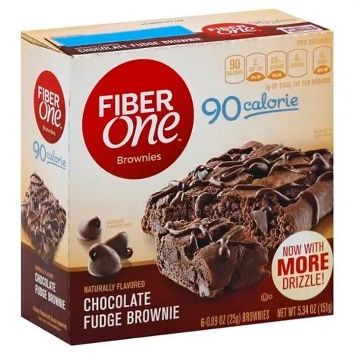 Order Fiber One Brownies, Chocolate Fudge - 6 Each food online from Holiday farms store, Roslyn Heights on bringmethat.com