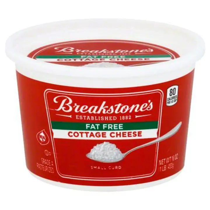 Order Breakstones Cottage Cheese, Small Curd, Fat Free - 16 Ounces food online from Holiday farms store, Roslyn Heights on bringmethat.com
