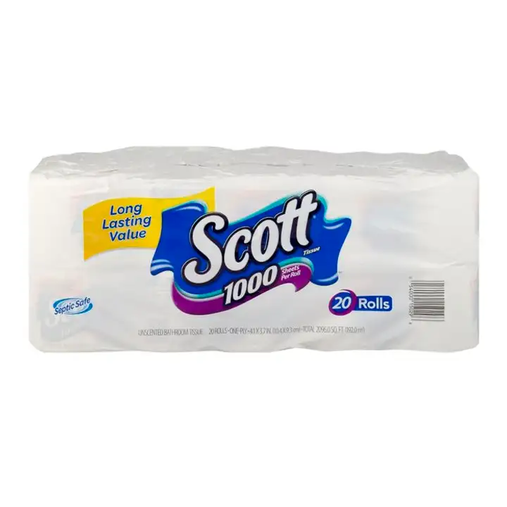 Order Scott Bathroom Tissue, Unscented, One-Ply - 20 Count food online from Holiday farms store, Roslyn Heights on bringmethat.com