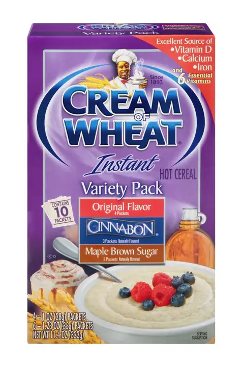 Order Cream Of Wheat Hot Cereal, Instant, Variety Pack - 10 Each food online from Novato Harvest Market store, Novato on bringmethat.com