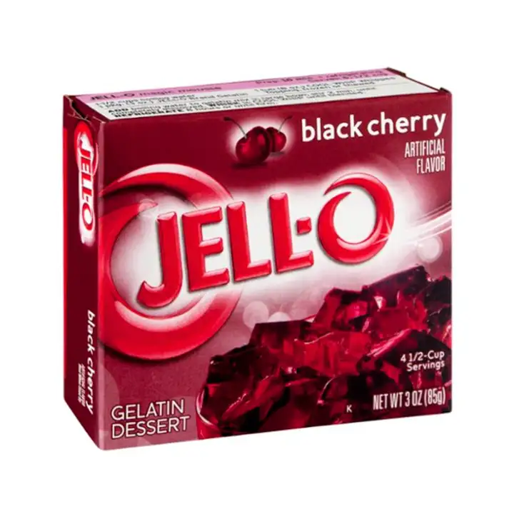 Order Jell O Gelatin Dessert, Black Cherry - 3 Ounces food online from Holiday farms store, Roslyn Heights on bringmethat.com