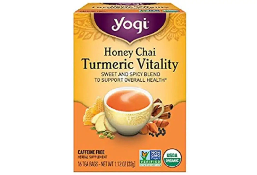 Order Yogi Turmeric Vitality, Honey Chai - 16 Bags food online from Whole Foods Co-Op Denfeld store, Duluth on bringmethat.com