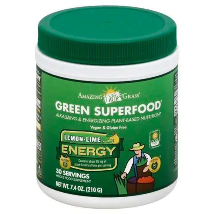 Order Amazing Grass Green Superfood, Energy, Lemon-Lime - 7.4 Ounces food online from Whole Foods Co-Op Denfeld store, Duluth on bringmethat.com