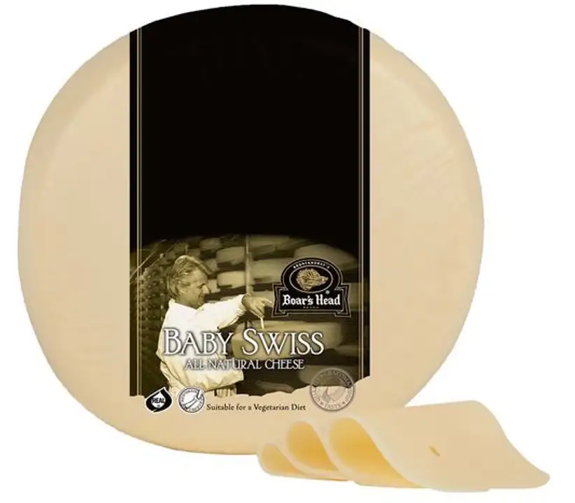Order Boar’s Head® Baby Swiss Cheese food online from Meats Supreme store, Brooklyn on bringmethat.com