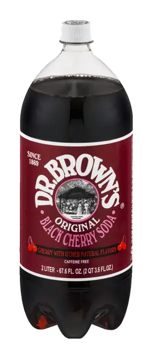 Order Dr Browns Soda, Original Black Cherry - 67.6 Ounces food online from Holiday farms store, Roslyn Heights on bringmethat.com
