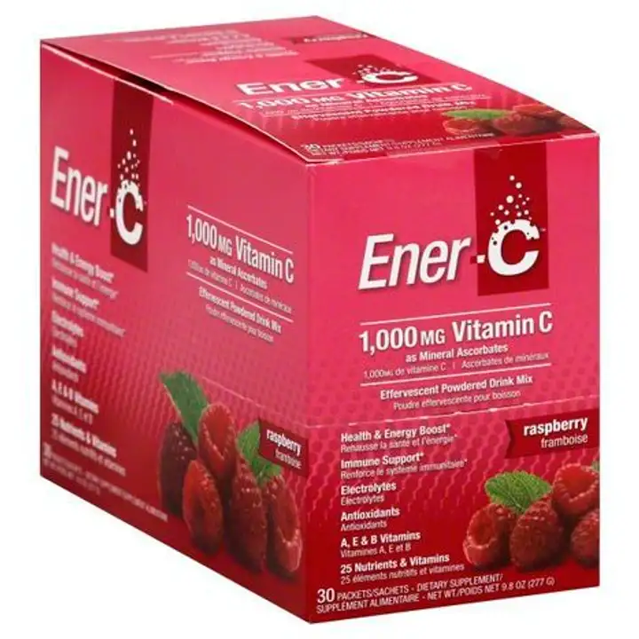 Order EnerC Effervescent Powdered Drink Mix, Vitamin C, 1000 mg, Raspberry - 30 Each food online from Whole Foods Co-Op Denfeld store, Duluth on bringmethat.com
