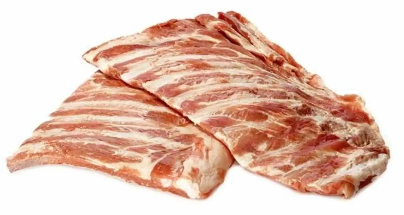 Order Pork Loin Baby Back Sliced Riblets food online from Holiday farms store, Roslyn Heights on bringmethat.com
