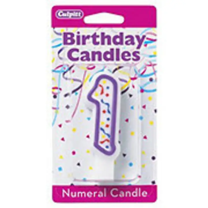 Order Culpitt Birthday Candles Numeral Candle 1 food online from Fligner Market store, Lorain on bringmethat.com