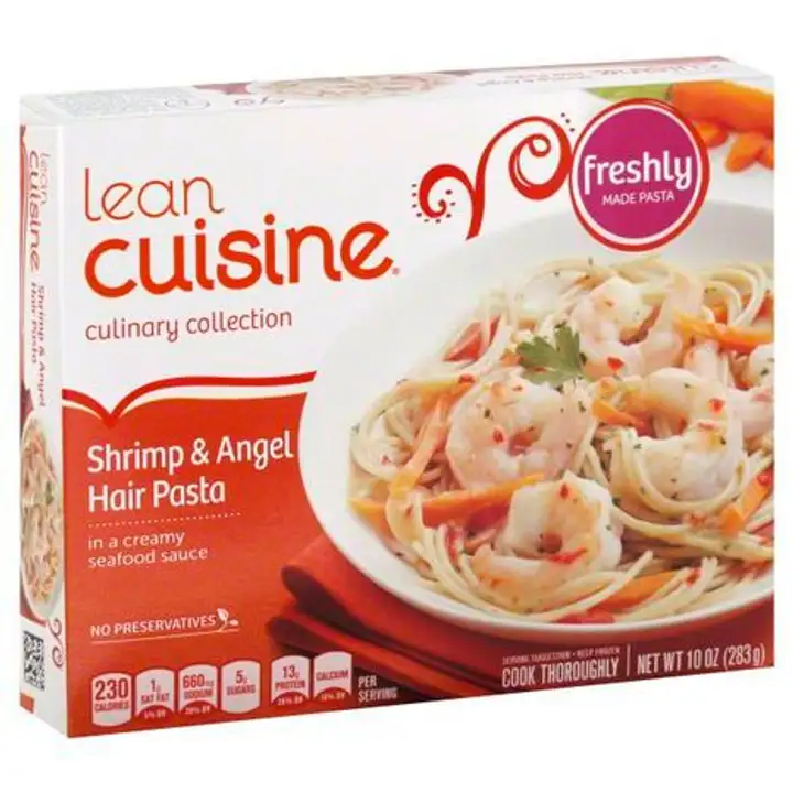 Order Lean Cuisine Culinary Collection Shrimp and Angel Hair Pasta - 10 Ounces food online from Novato Harvest Market store, Novato on bringmethat.com