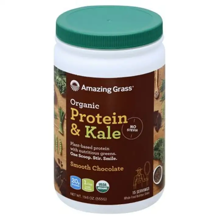 Order Amazing Grass Nutrition Shake, Whole-Food, Organic, Protein & Kale, Smooth Chocolate - 19.6 Ounces food online from Whole Foods Co-Op Denfeld store, Duluth on bringmethat.com