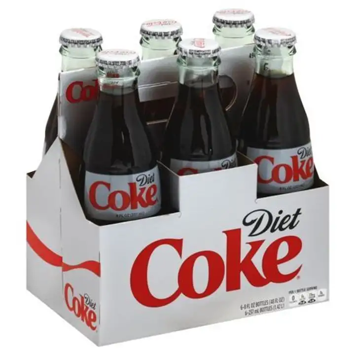 Order Diet Coke Cola, Diet - 6 Pack food online from Holiday farms store, Roslyn Heights on bringmethat.com