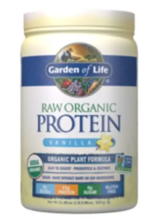 Order Garden of Life Raw Organic Protein, Organic Plant Formula, Vanilla - 22 Ounces food online from Whole Foods Co-Op Denfeld store, Duluth on bringmethat.com