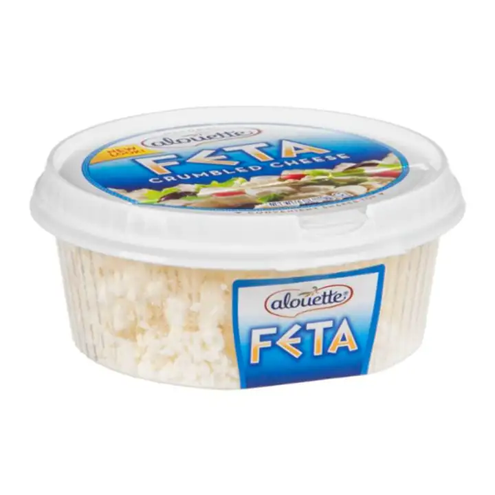Order Alouette Cheese, Crumbled, Feta - 4 Ounces food online from Holiday farms store, Roslyn Heights on bringmethat.com