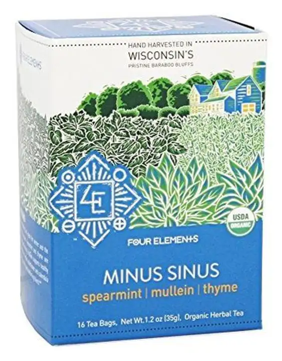 Order Four Elements Minus Sinus Tea Bags - 16 Count food online from Whole Foods Co-Op Denfeld store, Duluth on bringmethat.com