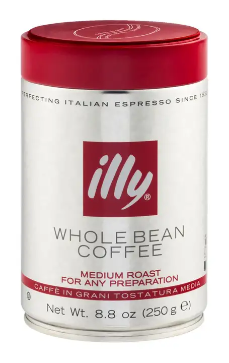 Order Illy Coffee, 100% Arabica, Beans, Medium Roast - 8.8 Ounces food online from Novato Harvest Market store, Novato on bringmethat.com