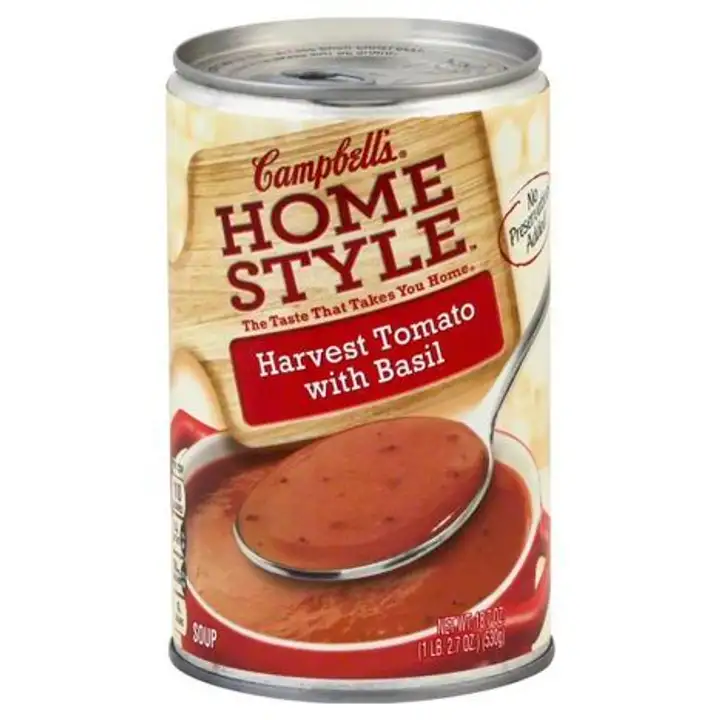 Order Campbells Homestyle Soup, Harvest Tomato, with Basil - 18.7 Ounces food online from Novato Harvest Market store, Novato on bringmethat.com