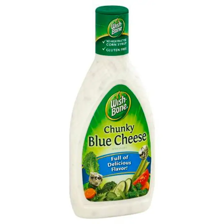 Order Wishbone Dressing, Chunky Blue Cheese - 15 Ounces food online from Meats Supreme store, Brooklyn on bringmethat.com