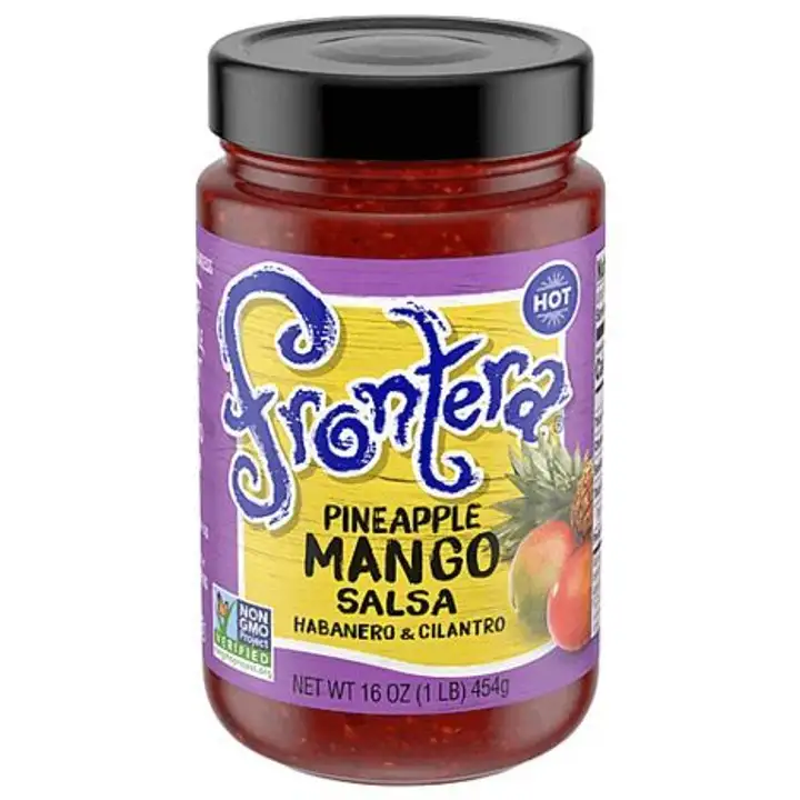 Order Frontera Salsa, Pineapple Mango - 16 Ounces food online from Whole Foods Co-Op Denfeld store, Duluth on bringmethat.com