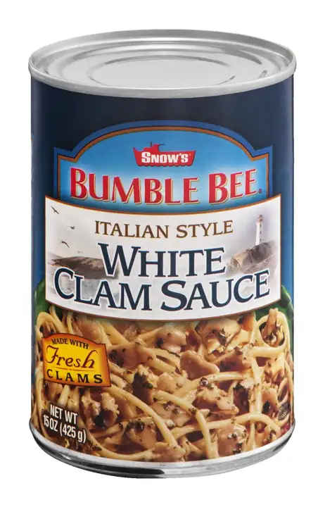 Order Snows Clam Sauce, White, Italian Style - 15 Ounces food online from Holiday farms store, Roslyn Heights on bringmethat.com