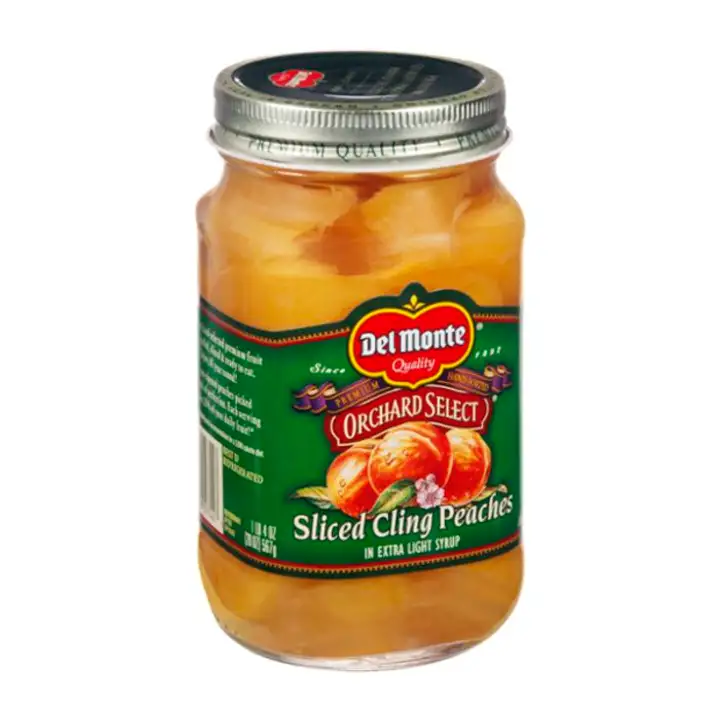 Order Del Monte Orchard Select Cling Peaches, in Extra Light Syrup, Sliced - 20 Ounces food online from Holiday farms store, Roslyn Heights on bringmethat.com