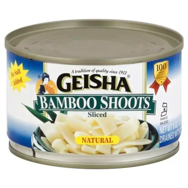 Order Geisha Bamboo Shoots, Sliced - 8 Ounces food online from Novato Harvest Market store, Novato on bringmethat.com