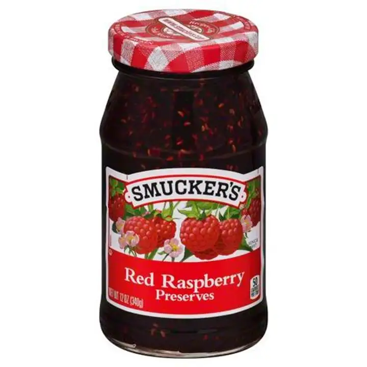 Order Smuckers Preserves, Red Raspberry - 12 Ounces food online from Holiday farms store, Roslyn Heights on bringmethat.com
