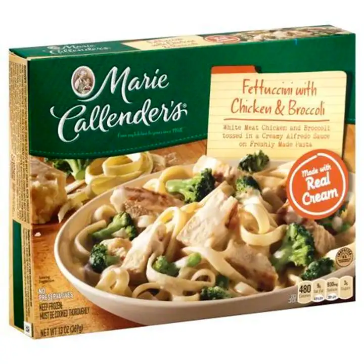 Order Marie Callenders Fettuccini, with Chicken & Broccoli - 13 Ounces food online from Novato Harvest Market store, Novato on bringmethat.com