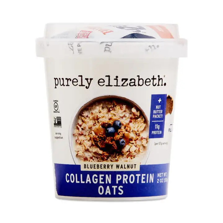 Order Purely Elizabeth Blueberry Walnut Collagen Protein Oats - 2 Ounces food online from Whole Foods Co-Op Denfeld store, Duluth on bringmethat.com