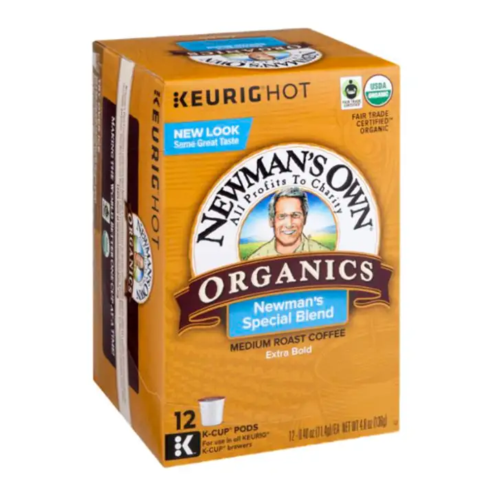Order Newmans Own Organics Coffee, Medium Roast, Extra Bold, Newman's Special Blend, K-Cup Pods - 12 Count food online from Holiday farms store, Roslyn Heights on bringmethat.com